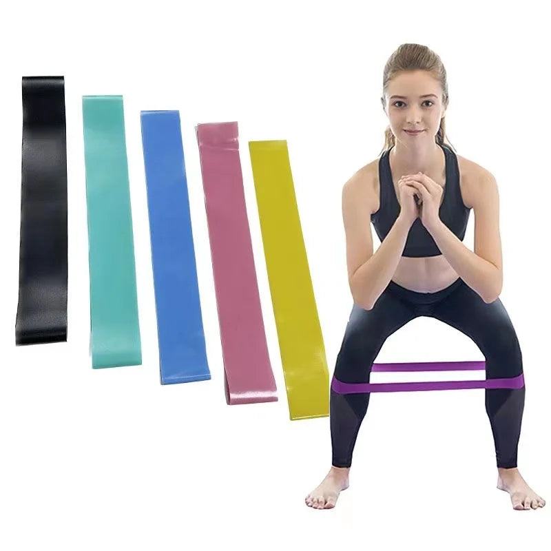 5-Pack Resistance Bands Set – Loop Exercise Bands for Home Workouts, Yoga, Stretching, Physical Therapy & Strength Training