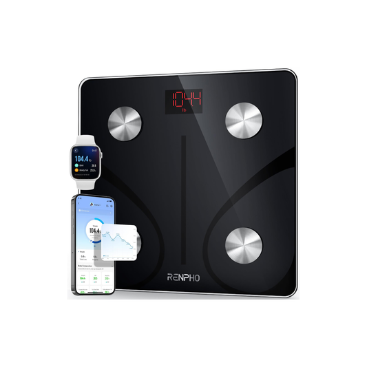 Bluetooth Smart Body Scale – Digital Weight Scale with App, BMI & Body Fat Analyzer, Tracks 13 Health Metrics