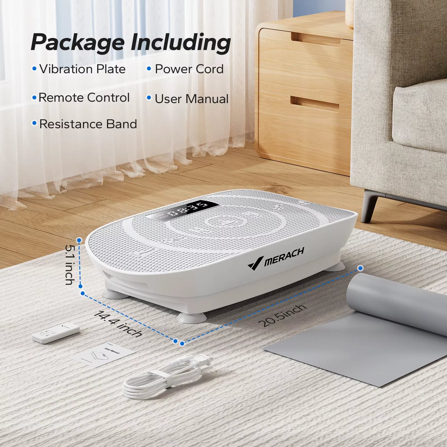 Home Vibration Plate – Bluetooth Fitness Trainer