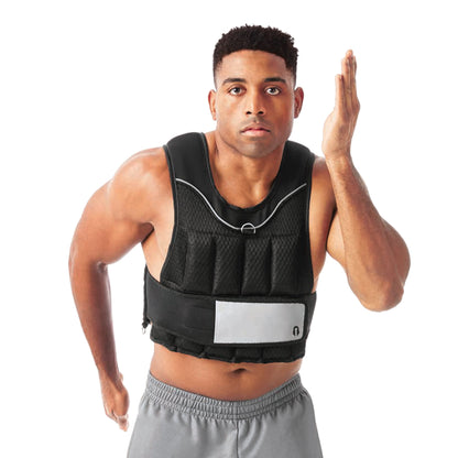 20lb Adjustable Weighted Vest –  Training Vest for Cardio, CrossFit, Running & Strength Workouts (Unisex)