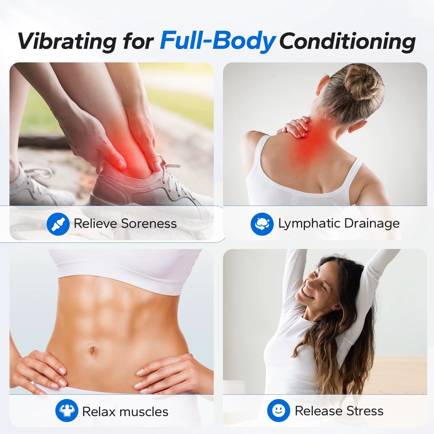 Home Vibration Plate – Bluetooth Fitness Trainer
