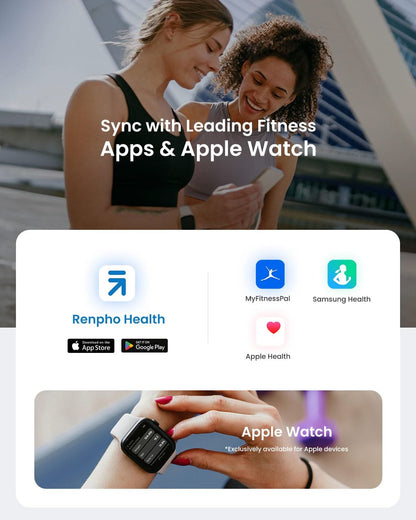 Bluetooth Smart Body Scale – Digital Weight Scale with App, BMI & Body Fat Analyzer, Tracks 13 Health Metrics
