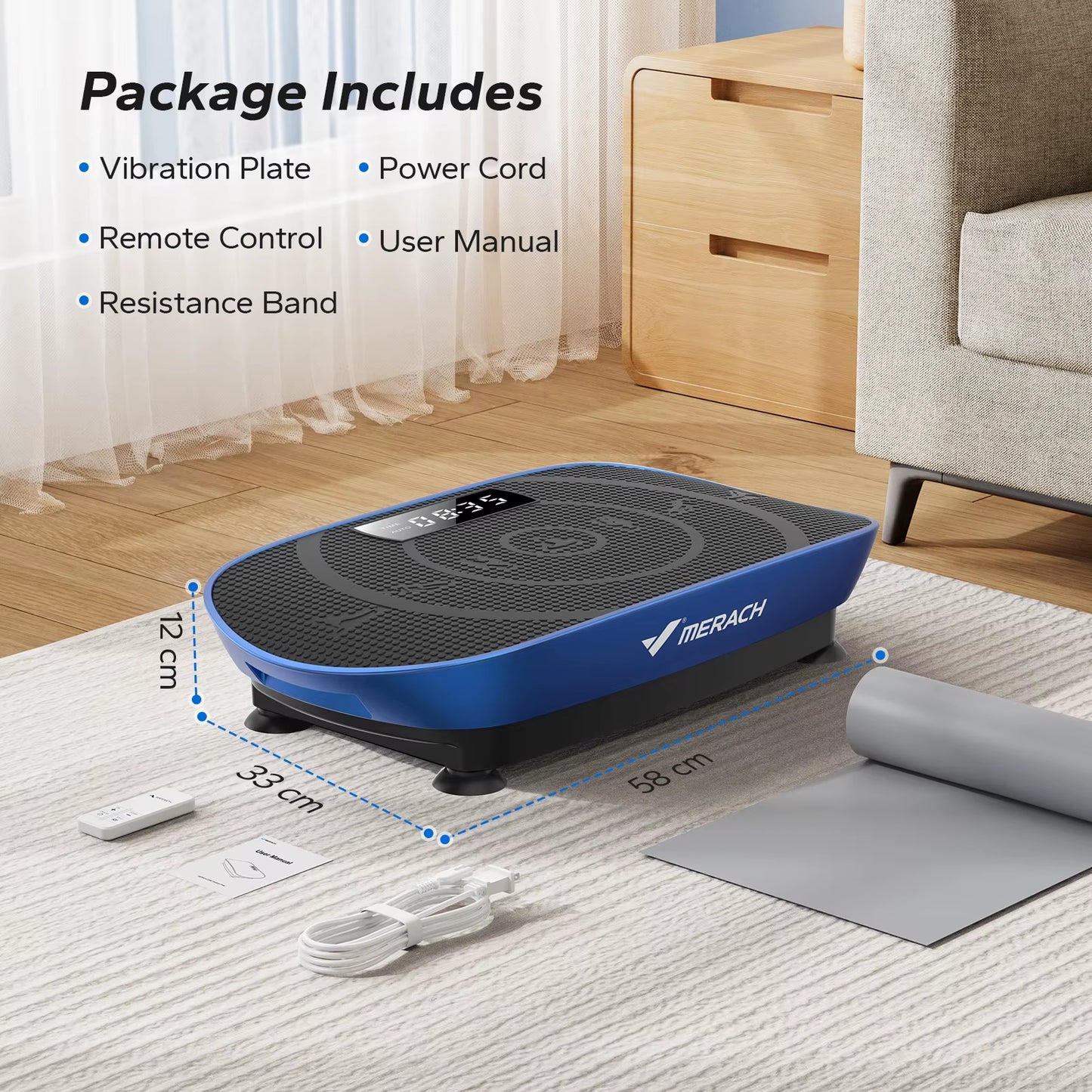 Home Vibration Plate – Bluetooth Fitness Trainer
