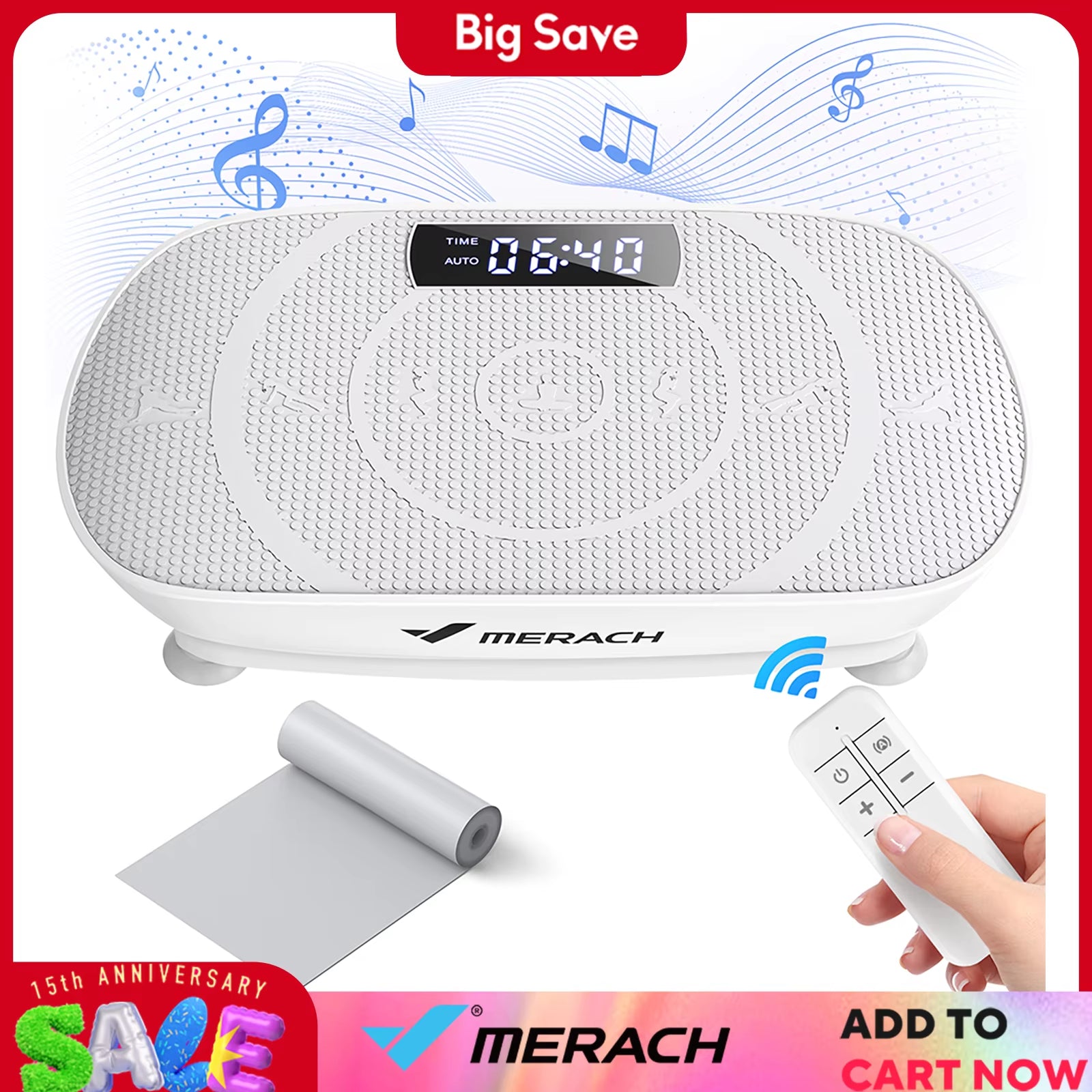 Home Vibration Plate – Bluetooth Fitness Trainer