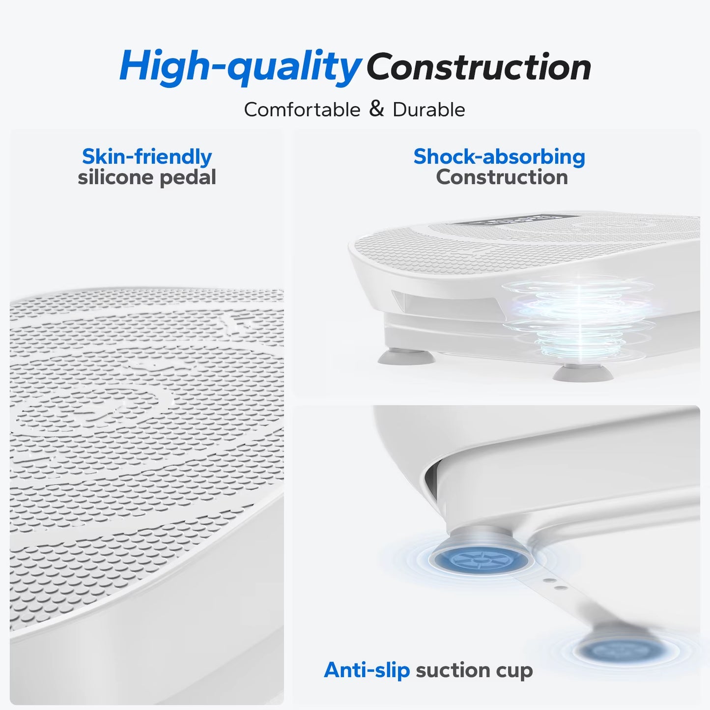 Home Vibration Plate – Bluetooth Fitness Trainer